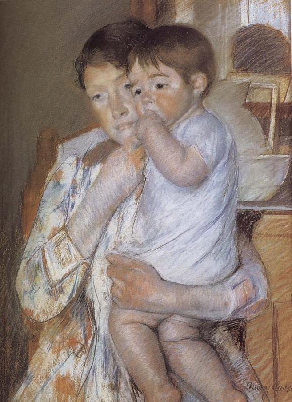 Mary Cassatt Child  in mother-s arm France oil painting art